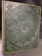 Victorian Scrap Album Scrapbook c1850 De La Rue Embossed Boards comprar usado  Enviando para Brazil