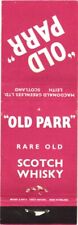 Usado, Old Parr, raro uísque escocês antigo, anúncio, capa de livro de fósforos vintage comprar usado  Enviando para Brazil