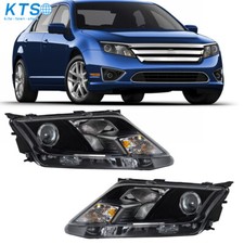 Farol projetor halogênio preto ajuste direita e esquerda para 2010 2011 2012 Ford Fusion, usado comprar usado  Enviando para Brazil