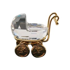 Estatueta Swarovski Crystal Memories Classics carrinho de bebê rodas móveis caixa comprar usado  Enviando para Brazil