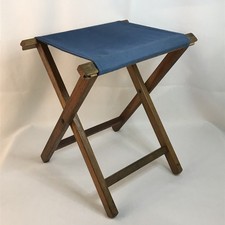 Cadeira de acampamento dobrável vintage banquinho lona madeira pesca portátil comprar usado  Enviando para Brazil