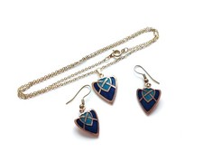 Gold tone blue for sale  WELLINGBOROUGH