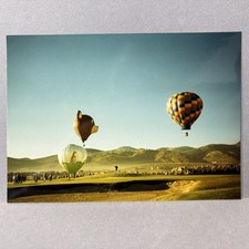 Usado, Foto encontrada antiga da década de 1990 balão de ar quente coletando campo de golfe armadilha de areia colinas Utah comprar usado  Enviando para Brazil