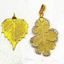 Gold tone leaf for sale  Lawrenceville