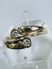 ANEL ESTILO PULSEIRA DE OURO AMARELO 9 QUILATES COM 2 DIAMANTES CRUZADOS TAMANHO M1/2 comprar usado ANEL ESTILO PULSEIRA DE OURO AMARELO 9 QUILATES COM 2 DIAMANTES CRUZADOS TAMANHO M1/2 comprar usado  Enviando para Brazil