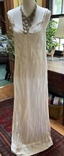 Usado, Vestido maxi bordado India Imports Adini Rhode Island marfim tamanho L 15-16 boho comprar usado  Enviando para Brazil