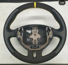 Volante Renault Clio Mk3 aparado METADE + MEIO AMARELO marcador + costura comprar usado  Enviando para Brazil