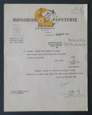 Facture 1956 imprimerie d'occasion  Nantes-