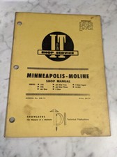 Minneapolis moline shop for sale  Saint Cloud