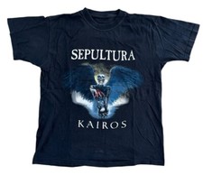 Camiseta Vintage Sepultura Band Kairos Dupla Face Grande Preta comprar usado  Enviando para Brazil