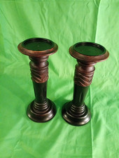 Pair carved wooden for sale  LIVERPOOL