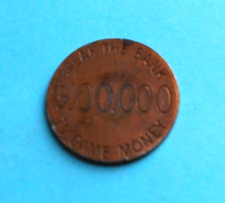 Moeda Break The Bank TV Game Money colecionadores token EUA medalhão US$ 100.000, usado comprar usado  Enviando para Brazil