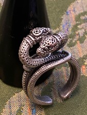 Vintage schlangenring köpfe gebraucht kaufen  Köln