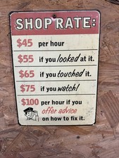 Metal garage sign for sale  Pulaski