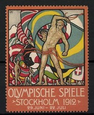 Reklamemarke stockholm lympisc gebraucht kaufen  Berlin