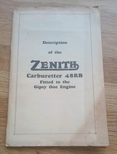 Zenith carburetta 48rb for sale  NORTHAMPTON