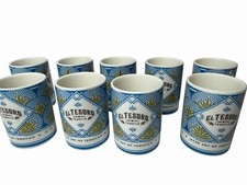 Lote de 9 xícaras de cerâmica El Tesoro tequila com design de agave branco/verde, usado comprar usado  Enviando para Brazil