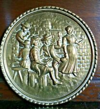 Vintage brass embossed for sale  PICKERING
