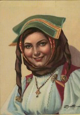 66731a cartolina costumi usato  Oliveto Lario