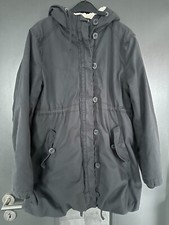 Dunkelgrauer parka teddyfutter gebraucht kaufen  Deutschland