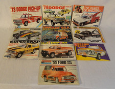 LOOK! DEZ ANTIGAS PICAPE MPC, REVELL & AMT KIT MODELO CAIXA TOPS E PLANOS EM ESCALA 1/25! comprar usado  Enviando para Brazil