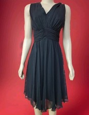 Vestido Feminino Elinor Gay Original Feito em União Tamanho 16 Seda Preta Fit & Flare #B comprar usado  Enviando para Brazil