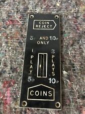 Coin entry slot for sale  CANNOCK