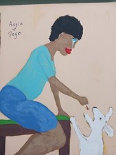 Woman dog painting for sale  Steubenville