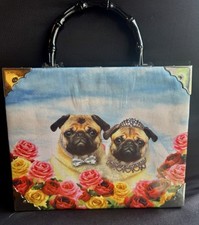 BOLSA DE MÃO CAIXA DE CHARUTO DE MADEIRA PUG comprar usado  Enviando para Brazil