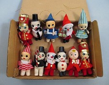CONJUNTO DE 11 BONECOS vintage Sears Japão isopor flocado figura de Natal enfeites comprar usado  Enviando para Brazil