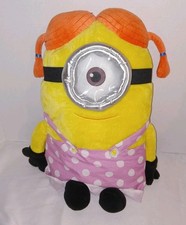 Vestido Minions Despicable Me travesseiro de pelúcia 20” tranças menina rosa bolinhas comprar usado  Enviando para Brazil