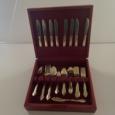 Gold toned flatware for sale  Mandeville