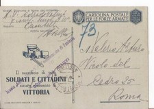 Storia postale cartolina usato  Roma