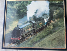 Framed print steam for sale  BRENTFORD