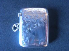 Solid silver vesta for sale  DOVER