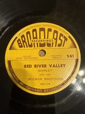 Broadcast 78 RPM Shirley & Beeman Brothers - Red River Valley 561 V++ comprar usado  Enviando para Brazil