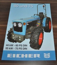 Eicher 60 75 Ciągnik Tractor Brochure Broszura Broszura na sprzedaż  PL
