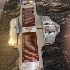 Vintage Premier, Medidor de Loja de Sapatos Feminino, Medidor de Pés, Ajuste Claro comprar usado  Enviando para Brazil