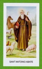 Santino Holy Card Image Pieuse  Heiligenbild   S. Antonio Abate, usado comprar usado  Enviando para Brazil