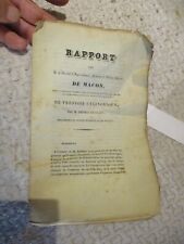 Rapport 1835 ancien d'occasion  Charnay-lès-Mâcon