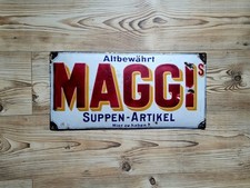 Emailschild maggi emaille gebraucht kaufen  Deutschland