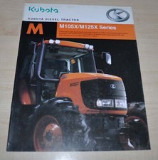Kubota M105X M125X Seria Diesel Ciągnik Japońska broszura Broszura Broszura na sprzedaż  PL