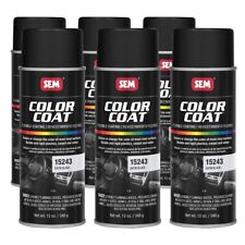 Estojo de cor SEM 15243 cetim preto vinil tinta spray aerossol 12 oz (6 latas), usado comprar usado  Enviando para Brazil