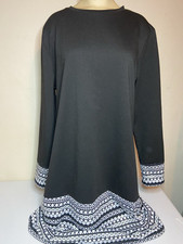 Vestido preto e branco exclusivo tamanho GG mangas compridas comprar usado  Enviando para Brazil