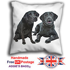 Black labrador cushion for sale  WISBECH