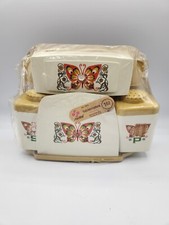 Conjunto de Mesa de Cozinha Vintage Esterilite Tablemates Borboletas 4 Peças Amarelo Dourado , usado comprar usado  Enviando para Brazil