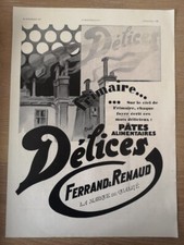 Publicité 1930 délices d'occasion  Bordeaux-