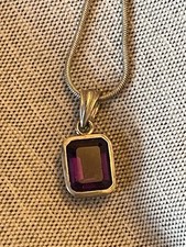 Beautiful silver amethyst for sale  DORKING