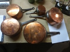 Lot anciennes casseroles d'occasion  Clermont-Ferrand-