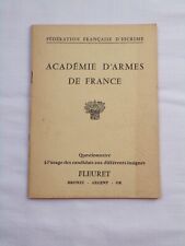 Académie armes questionnaire d'occasion  Muzillac